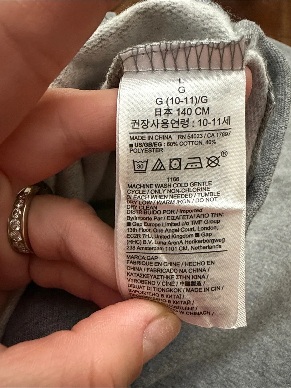 GAP x Peanuts 'Joe Cool' Gray Crewneck Sweatshirt